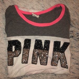 PINK Sequenced Quarter Sleeve Shirt